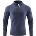 Autumn Outdoor Jacket For Men, Stretchy, Quick Drying, Breathable, And Warm With Fleece, Standing Collar Long Sleeved A37_voghion.com