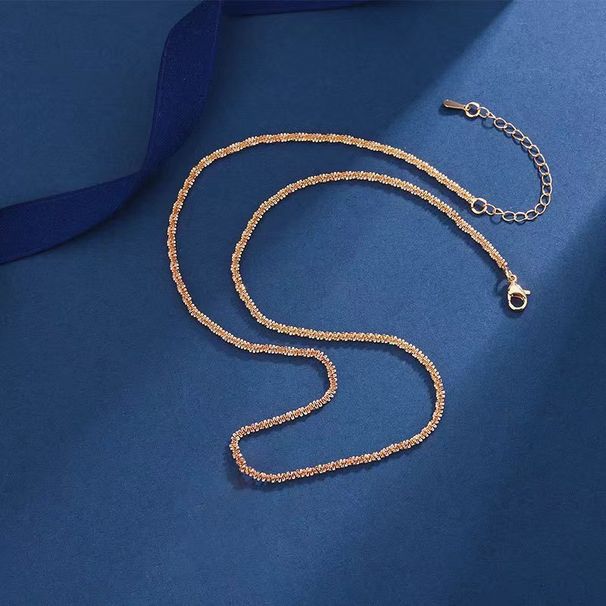 Neuer 3-Karat-Zirkonia-Anhänger in Champagnergold für Damen – ein farbenfroher Edelstein-Anhänger, leicht und luxuriös._voghion.com