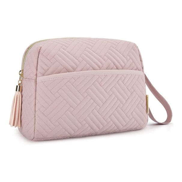 Kosmetik-Toilettenartikel-Aufbewahrungstasche, Make-up-Koffer, Organizer, tragbar, handgehalten, Trocken-Nass-Trennung, große Kapazität_voghion.com