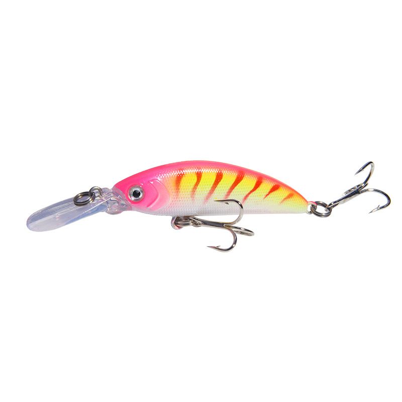 Appât Luya pour la pêche au bar, leurre immergé, 6 g/7 cm, imitation appât dur, bouche déformée_voghion.com