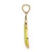14K W/ Enamel Pear With Stem And Leaf Charm_voghion.com