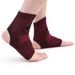 Support Far Infrared Magnetic Fiber Compression Warm Health Care Ankle Sleeve_voghion.com