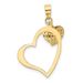 14K Polished And D/C Open And Puffed 3D Heart Pendant_voghion.com