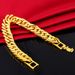 Hot-Selling Jewelry 12mm Gold Plated Classic Men's Bold Bracelet_voghion.com