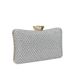 2025 Modische Clutch aus strukturiertem Mesh mit Diamantmuster, Abendtasche, Umhängetasche mit Kette, kleine Tasche_voghion.com