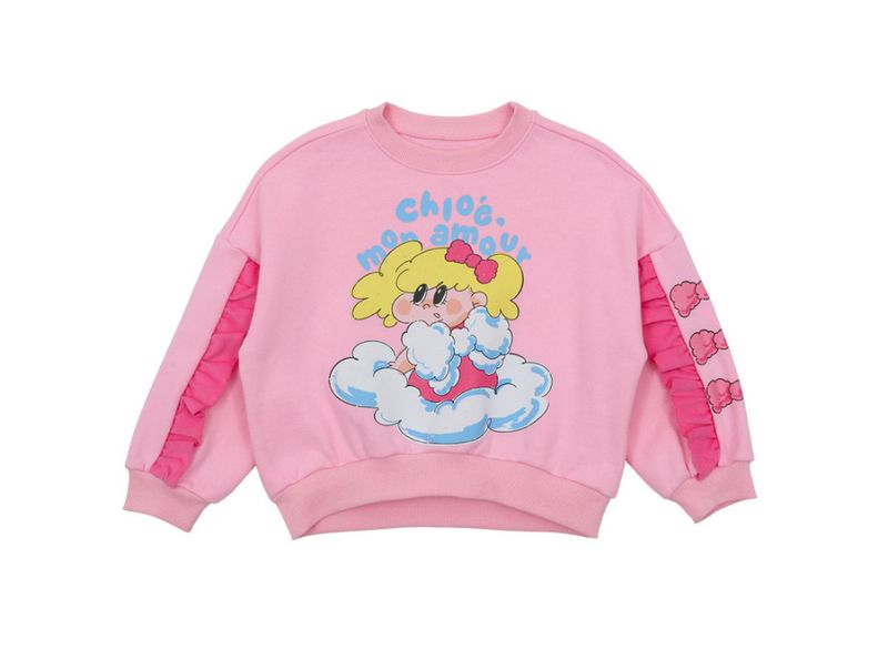 Neue Produkte PS Kinder Koreanische Version Shirts Cartoon Niedliche Kleine Mädchen Plus Samt Gedruckt Sweatshirt_voghion.com