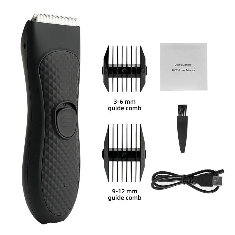 Men's Electric Groin Hair Trimmer Pubic Hair Trimmer Body Grooming Clipper For Men Bikini Epilator Rechargeable Shaver Razor YCDC_voghion.com