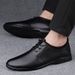 Dünne Lederschuhe für Herren, elegante Herrenschuhe aus weichem Leder, Riemen und einlagigem Leder, lässige Herrenschuhe_voghion.com