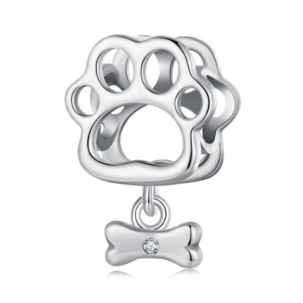 Hållad hundtassberlock Sterling Silverberlock,SCC2955_voghion.com
