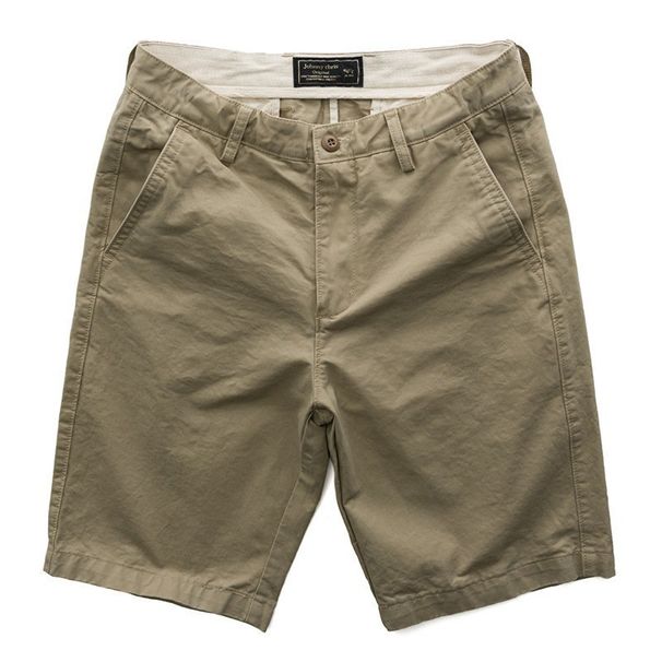 Trendy Summer Casual Shor For Men With Belt, Five-Point Loose Straight Cargo Shor, Solid Color Spor Mid-Length_voghion.com