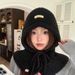 Alpaca Wool Balaclava For Women Winter Thickened Warm With Neck Warmer And Ear Protection Knitted Pullover Hat_voghion.com