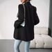 Women's Clothing autumn and winter solid color lapel small suit temperament commuter jacket_voghion.com