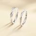 Mobius Strip Couple Rings INS 999 Sterling Silver Light Luxury Niche Design Adjustable Open Ring For Girlfriend On Qixi_voghion.com