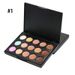 15 farver Face Concealer Palette Foundation Shades Contour Makeup Kit Vandtæt Naturlig Bronzer Cream Makeup Kosmetisk_voghion.com