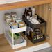 Family Organizer Pull-Out Kitchen 2-Tier Spice Rack & Countertop Storage Shelf For Bathroom Desktop Space-Saving Drawer Cabinet_voghion.com