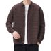 Beliebte Große Größe Strickpullover Herren Business Polo Shirt Revers Cardigan Jacke Trendy_voghion.com