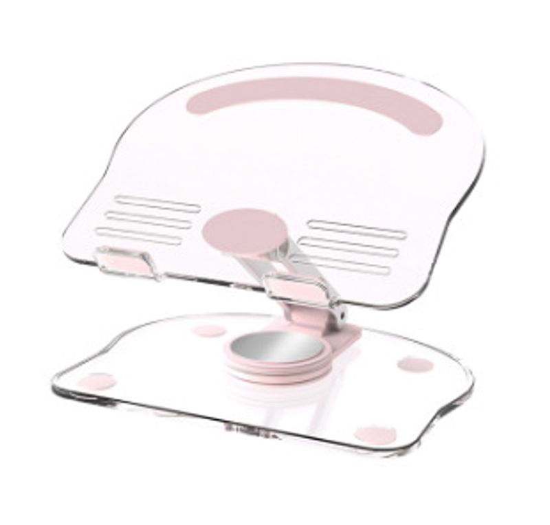 Podstawka pod tablet z akrylu, obrotowa, składana, leniwa, antypoślizgowa, do telefonu i tabletu_voghion.com
