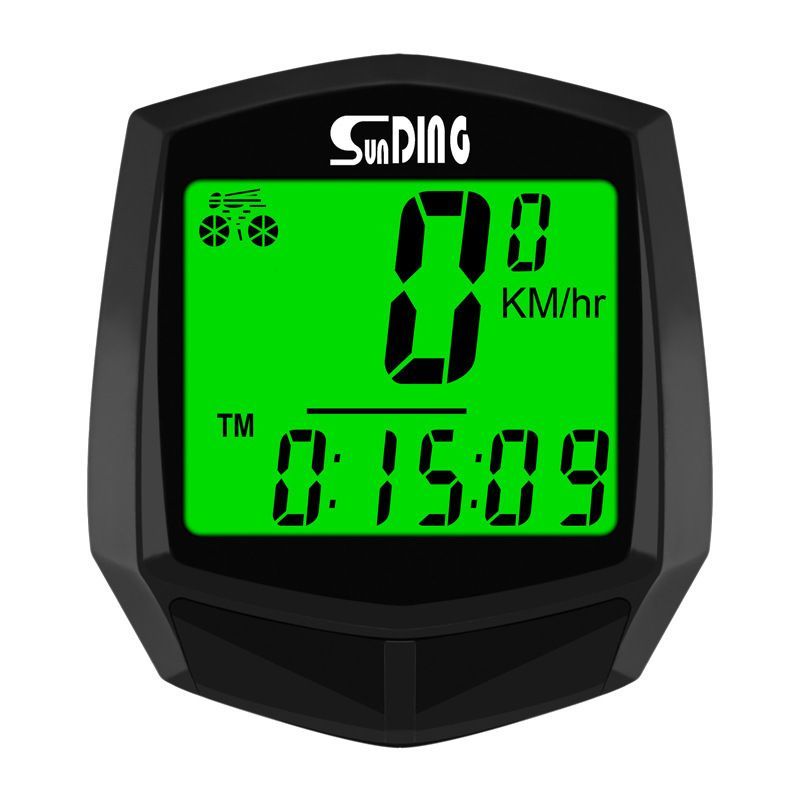 Bicycle SUNDINGSD-581 Wireless Odometer English-Chinese Speedometer_voghion.com
