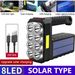 New Solar Rechargeable USB High Brightness Flashlight Ultra Bright 8 LED Headlamp Portable Searchlight Long Range_voghion.com
