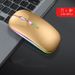 New Bluetooth Dual-Mode Wireless Rechargeable Silent Battery Indicator Office Gaming Light-Up Mouse_voghion.com