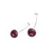 New Cute Simulation Red Cherry earrings Sweet Resin Hot Sale Gold ColorFor Women Girl Student Fruit 1Pair Earring Gift_voghion.com