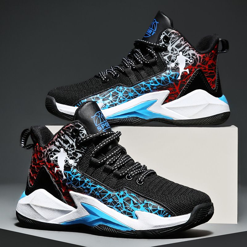 Jongensschoenen sportschoenen lente en zomer nieuwe kinderschoenen antislip basketbalschoenen midden en grote jongens jongens hardloopschoenen_voghion.com