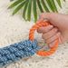 Durable Double-Ring Cotton Blend Dog Rope Toy - Bite-Resistant, Interactive Tug Play For Medium To Large Breeds_voghion.com