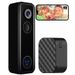 2k Video Doorbell Wireless Home WiFi HD Infrared Niht Vision Intercom Smart Remote Monitorin Capable of Camera_voghion.com