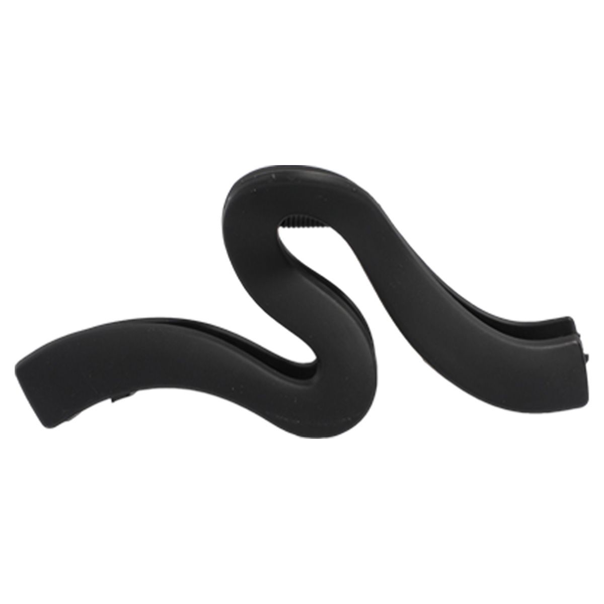 Matte, minimalistische, geometrische Wellen-Hai-Klammer – stilvolle Hochsteckfrisur-Klammer für den Hinterkopf mit hochwertigem Band-Akzent_voghion.com