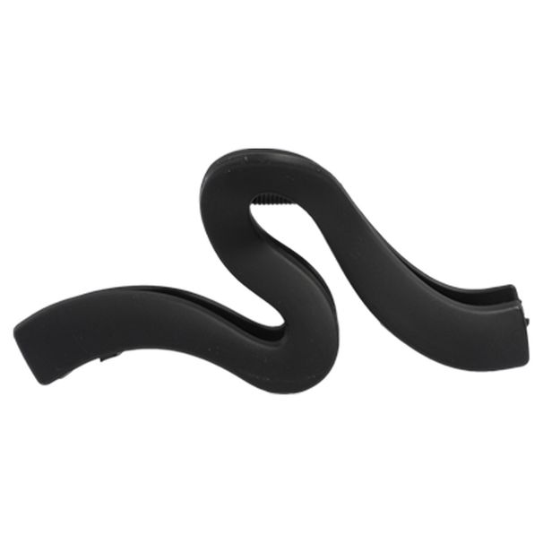 Matte, minimalistische, geometrische Wellen-Hai-Klammer – stilvolle Hochsteckfrisur-Klammer für den Hinterkopf mit hochwertigem Band-Akzent_voghion.com