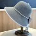 2025 New Summer Pearl Streamer Bow Fisherman Hat Fashion Seaside Straw Hat Sun Hat Women_voghion.com