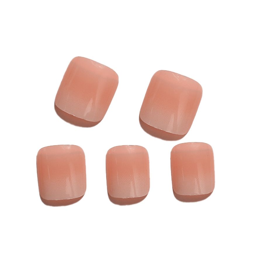 Toe Nails Gradient Cherry Blossom Pink Wear On Nails Simple And Noble Toe Nails Special Ins Style French Wear On Nails_voghion.com