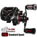 Metal 5+1BB Long Casting Water Drop 7.2:1 Black Lure Fishing Reel With Drag Alarm_voghion.com