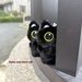 New Big Eyes Squeezing Plush Doll Cute Black Little Cat Bag Pendant_voghion.com