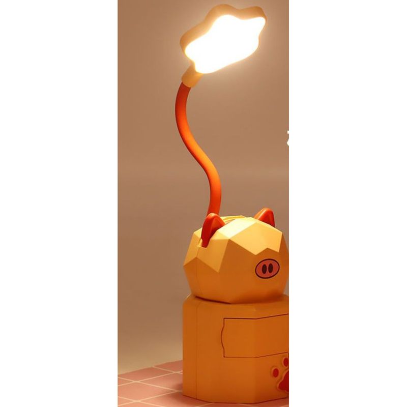 Cute Cartoon Small Lamp For Students To Learn Children's Outdoor LED Read Learn Desk Bedside Night Lamp, USB_voghion.com