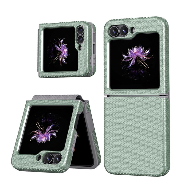2024 New Luxury Flip Cover Checkered TPU PC 2 In 1 Anti Drop Mobile Phone Case For Galaxy Z Flip 6 Flip5 Cell Phone Case_voghion.com