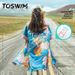 TOSWIM Schwimmen Bademantel Bad Strand Sonnenschutz Tauchen Heiße Quelle Schnelltrocknendes Handtuch Frauen Tragbarer Poncho_voghion.com