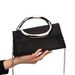 2025 New French Style Handbag Small Square Niche Fashion Personality Shoulder Satin Crossbody Women's Bag Hot_voghion.com