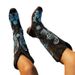 Women's Shoes large size high top knee high boots autumn and winter new style printed square heel knight boots_voghion.com