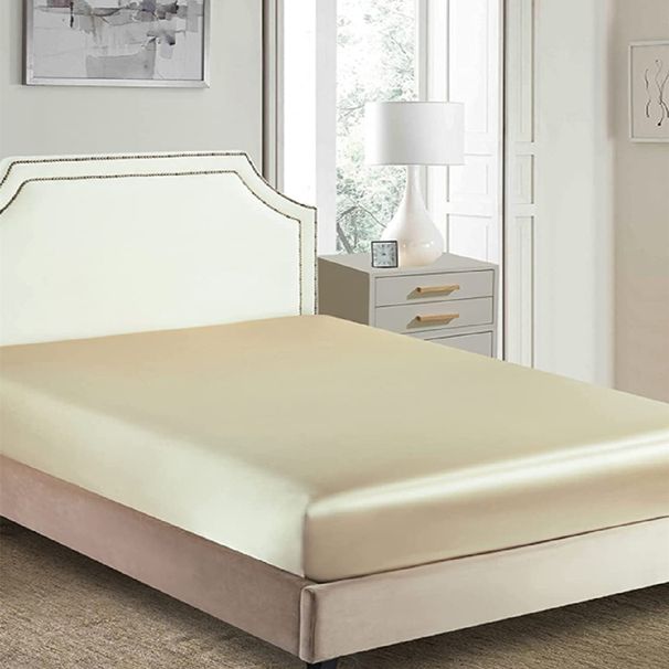 Summer Satin Mattress Protector Fitted Sheet Style Cooling Waterproof Bed Cover For Memory Foam Spring Mattresses_voghion.com