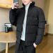 Men's Jacket Autumn Winter Thickened Warm Casual Stand Collar Slim Fit Cold-Proof Plus Size Cotton Coat Trendy_voghion.com