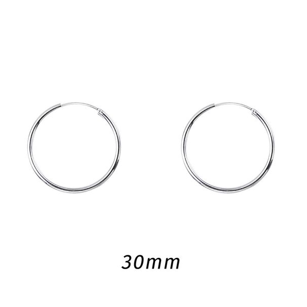 Orecchini a cerchio minimalisti, squisiti, alla moda, esagerati, grandi, di nicchia, eleganti, di alta qualità, con ago in argento._voghion.com