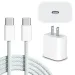 500 adet 1M 1.5M 2M USB-C'den Type-c PD 30w Hızlı Şarj Veri Kablosu, iPhone 16 15 Samsung için TPE Örgülü Şarj Kablosu_voghion.com