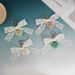 New Ballet Lace Lace Bow Handmade Pearl Love Pendant Korean Style Decorative Keychain Bag Ornaments_voghion.com