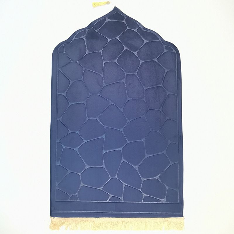 Carpets Islamic Prayer Rug Mat For Muslim Worship Prayer Carpet Living Room Prayer Thick Flannel Floor Mat Stone Embossed Thick Mat_voghion.com