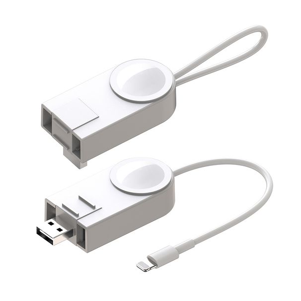 Trådløs oplader til telefon og Watch Series 4 3 2 1 Magnetisk hurtig trådløs opladningsdock USB-oplader til iWatch 1 2 3 4_voghion.com