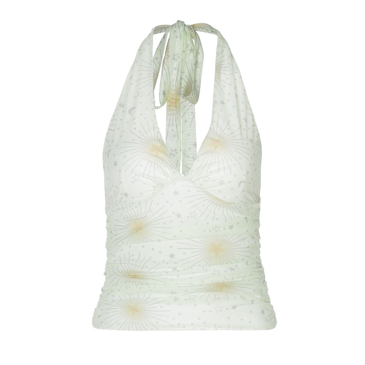 Ευρωπαϊκή και αμερικανική γυναικεία ένδυση 2024 Φθινόπωρο Νέο Casual Γιλέκο Εορταστικό Στυλ Καυτού Κοριτσιού Σέξι Λεπτό Halter Neck Πλισέ Τοπ Γυναικείο_voghion.com