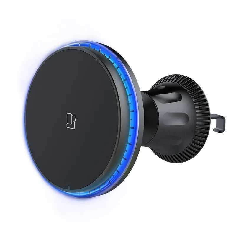 RGB Wireless Charger Suitable For IPhone 12 13 15 Pro Max Mini Magnetic Car Phone Stand Bracket Installation Quick_voghion.com