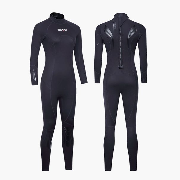 Naujas 3 mm storio hidrokostiumas vyrams, vientisas, ilgomis rankovėmis, moteriškas, storas, šiltas, plaukiojantis hidrokostiumas, skirtas bangoms, medūzoms_voghion.com