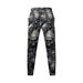New Men's Spring Summer Loose Straight Sports Casual Pants Skull Print Oversize Long Trousers_voghion.com